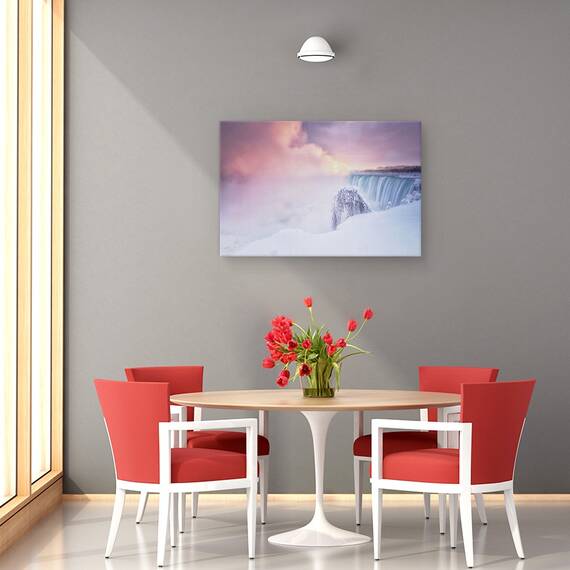 Tablou Canvas - Rasarit De Soare La Cascada Niagara, Marime: 40 x 60 cm - 4- Roveli