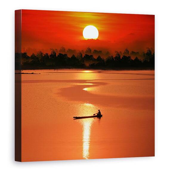 Tablou Canvas - Rowling Singur, Marime: 60 x 60 cm - - Roveli
