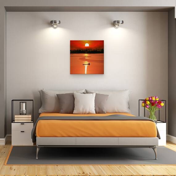 Tablou Canvas - Rowling Singur, Marime: 60 x 60 cm - 3- Roveli