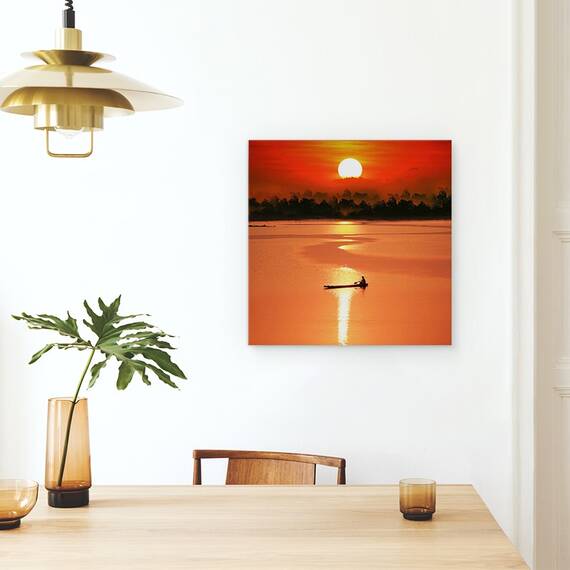 Tablou Canvas - Rowling Singur, Marime: 60 x 60 cm - 4- Roveli