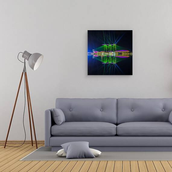 Tablou Canvas - Singapore Marina Bay, Marime: 60 x 60 cm - 2- Roveli