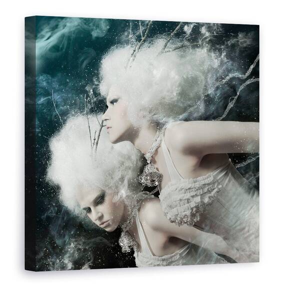 Tablou Canvas - Spirite Ale Campului De Iarna, Marime: 60 x 60 cm - - Roveli