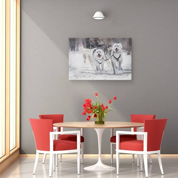 Tablou Canvas - Sporturi De Iarna, Marime: 40 x 60 cm - 4- Roveli