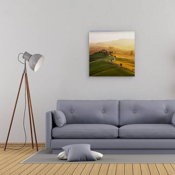 Tablou Canvas - Val D'Orcia, Marime: 60 x 60 cm - 2- Roveli