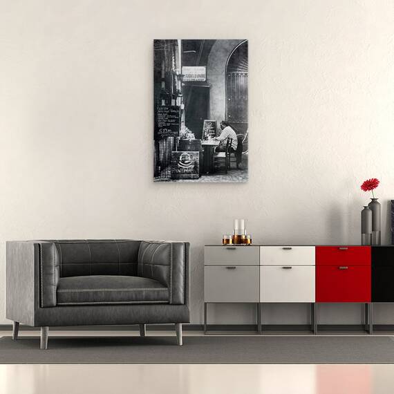 Tablou Canvas - Alb-Negru, Marime: 40 x 60 cm - 2- Roveli