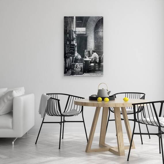Tablou Canvas - Alb-Negru, Marime: 40 x 60 cm - 4- Roveli