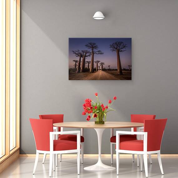 Tablou Canvas - Aleea Cu Baobabi, Marime: 40 x 60 cm - 4- Roveli