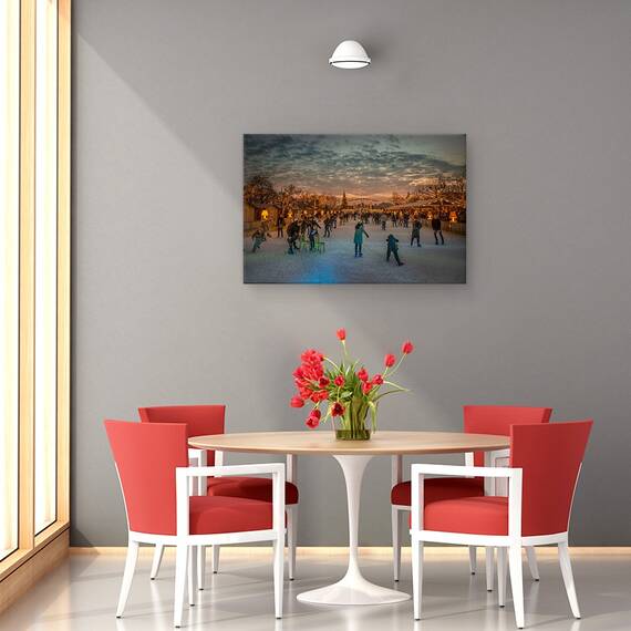 Tablou Canvas - Amsterdam Taramul Minunilor De Iarna, Marime: 40 x 60 cm - 4- Roveli