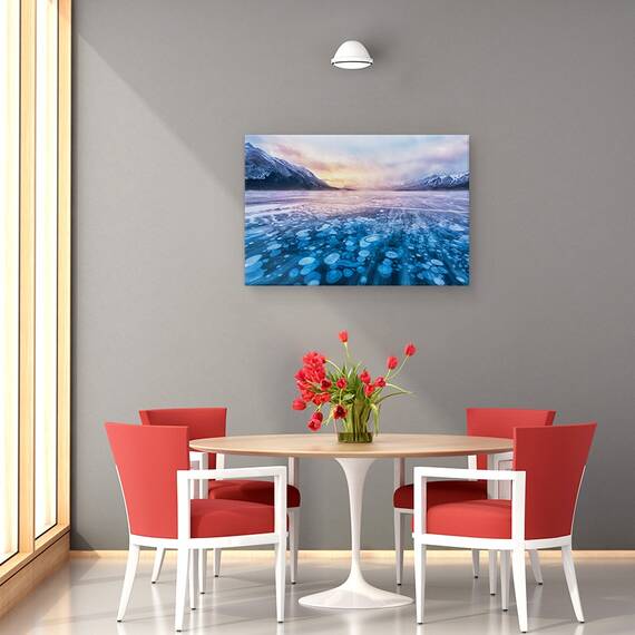 Tablou Canvas - Curent De Zapada Peste Lacul Arbraham, Marime: 40 x 60 cm - 4- Roveli