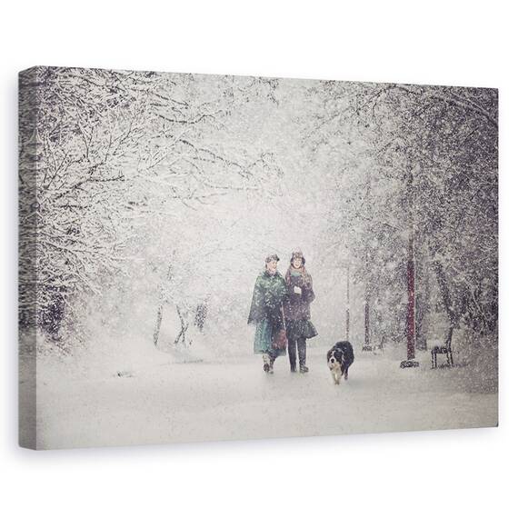 Tablou Canvas - Farmecul Furtunii De Zapada, Marime: 40 x 60 cm - - Roveli