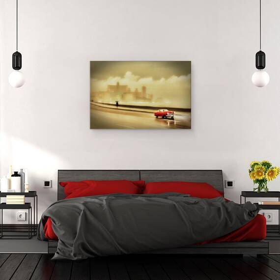 Tablou Canvas - Havana Malecon, Marime: 40 x 60 cm - 3- Roveli