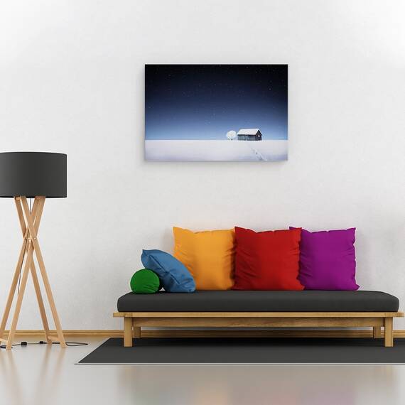 Tablou Canvas - Iarna, Marime: 40 x 60 cm - 2- Roveli
