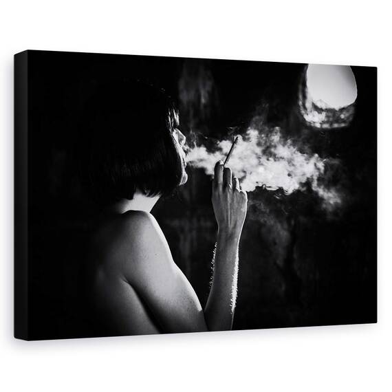 Tablou Canvas - In Fum, Marime: 40 x 60 cm - - Roveli