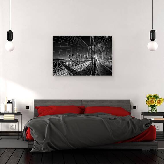 Tablou Canvas - Luminile Podului Brooklyn, Marime: 40 x 60 cm - 3- Roveli