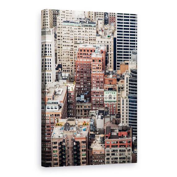 Tablou Canvas - Manhattan Multicolor, Marime: 40 x 60 cm - - Roveli