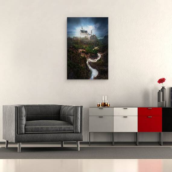 Tablou Canvas - Neuschwanstein, Marime: 40 x 60 cm - 2- Roveli