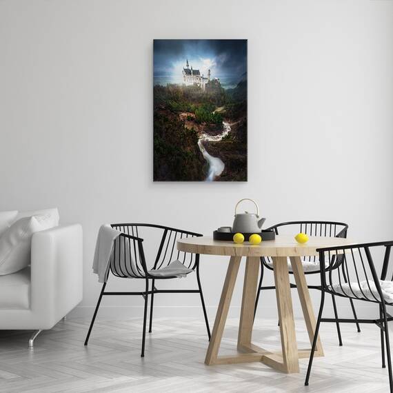 Tablou Canvas - Neuschwanstein, Marime: 40 x 60 cm - 4- Roveli