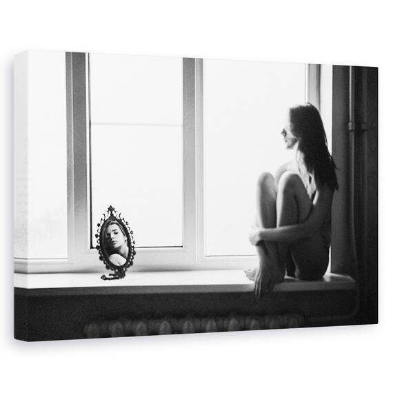 Tablou Canvas - Oglinda, Marime: 40 x 60 cm - - Roveli