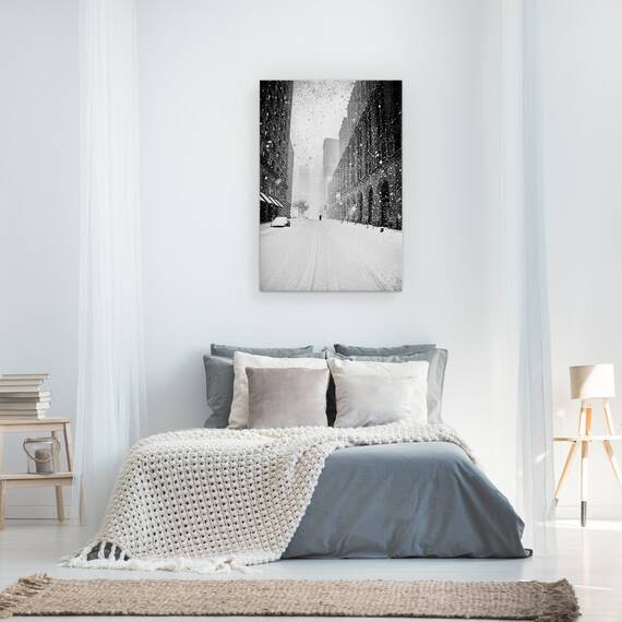 Tablou Canvas - Plimbare Prin Viscol In New York, Marime: 40 x 60 cm - 3- Roveli