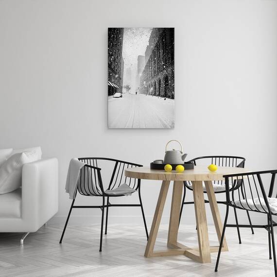 Tablou Canvas - Plimbare Prin Viscol In New York, Marime: 40 x 60 cm - 4- Roveli