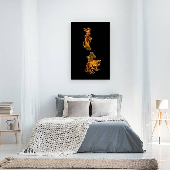 Tablou Canvas - Povestea De Dragoste A Pestilor De Aur, Marime: 40 x 60 cm - 3- Roveli