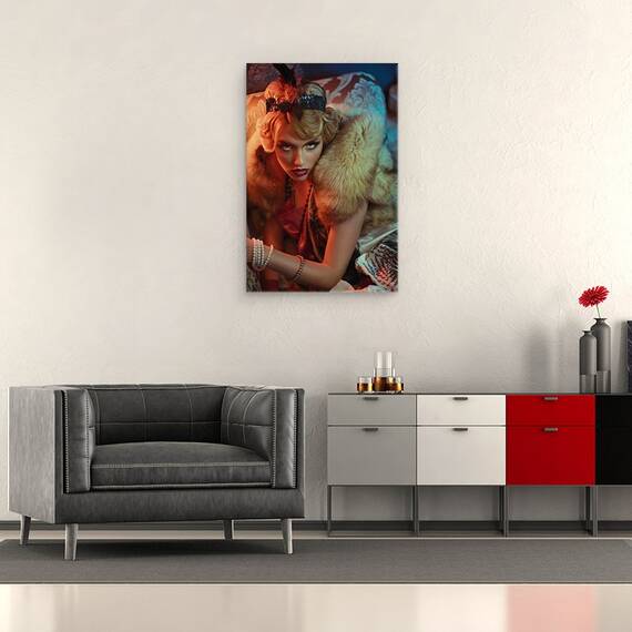 Tablou Canvas - Reflectie Iarna, Marime: 40 x 60 cm - 2- Roveli