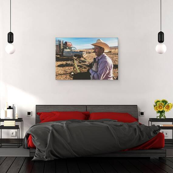 Tablou Canvas - Sfarsitul Zilei La Ranch, Marime: 40 x 60 cm - 3- Roveli