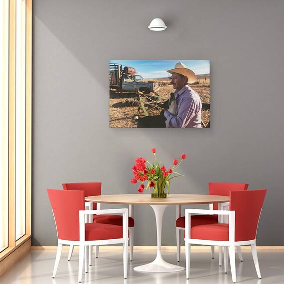 Tablou Canvas - Sfarsitul Zilei La Ranch, Marime: 40 x 60 cm - 4- Roveli
