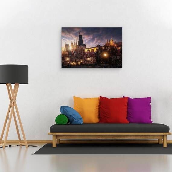 Tablou Canvas - Soarele In Praga, Marime: 40 x 60 cm - 2- Roveli