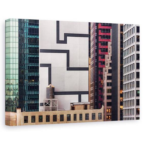 Tablou Canvas - Tetris Colosal, Marime: 40 x 60 cm - - Roveli