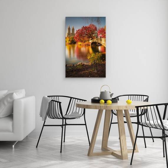 Tablou Canvas - Toamna In Central Park, Marime: 40 x 60 cm - 4- Roveli