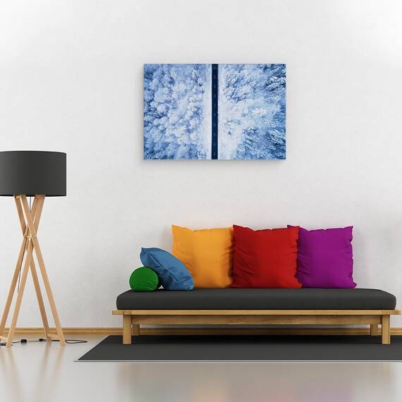 Tablou Canvas - Un Drum Inghetat, Marime: 40 x 60 cm - 2- Roveli