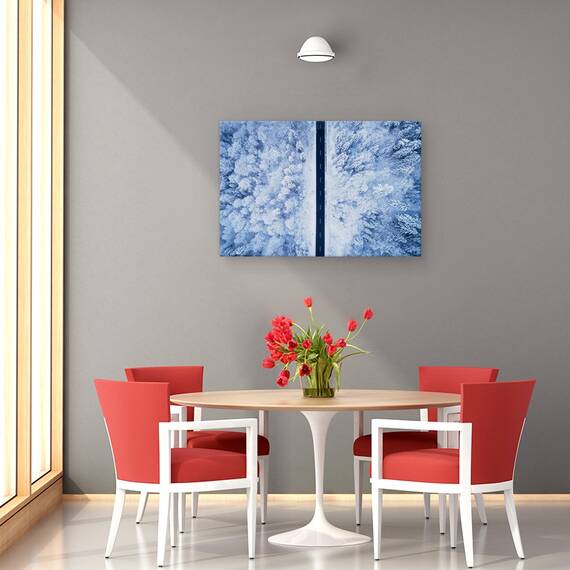 Tablou Canvas - Un Drum Inghetat, Marime: 40 x 60 cm - 4- Roveli