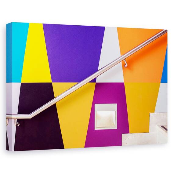 Tablou Canvas - Urcand Treptele Curcubeului, Marime: 40 x 60 cm - - Roveli