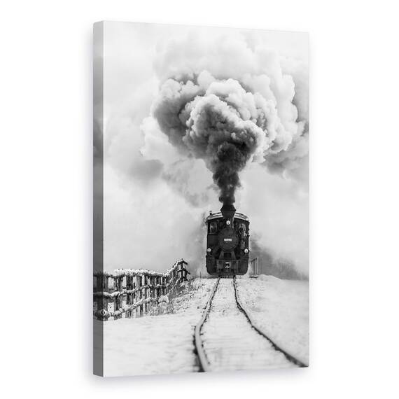 Tablou Canvas - Vechiul Tren, Marime: 40 x 60 cm - - Roveli