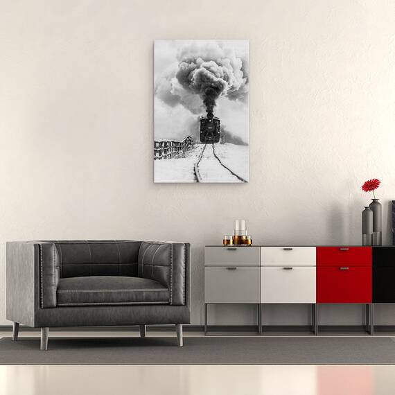Tablou Canvas - Vechiul Tren, Marime: 40 x 60 cm - 2- Roveli