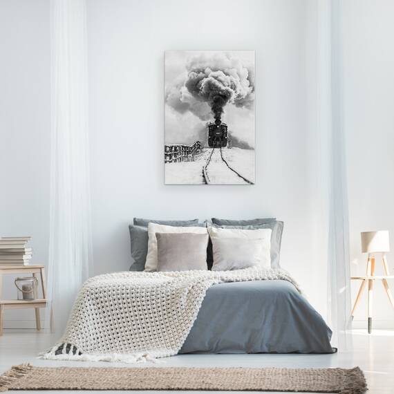 Tablou Canvas - Vechiul Tren, Marime: 40 x 60 cm - 3- Roveli