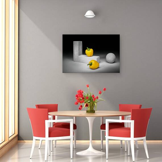 Tablou Canvas - Ardei Galbeni, Marime: 40 x 60 cm - 4- Roveli