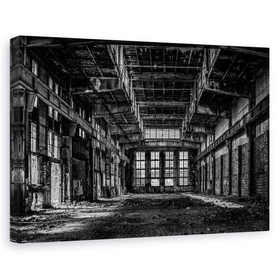 Tablou Canvas - Budabandoned, Marime: 40 x 60 cm - - Roveli