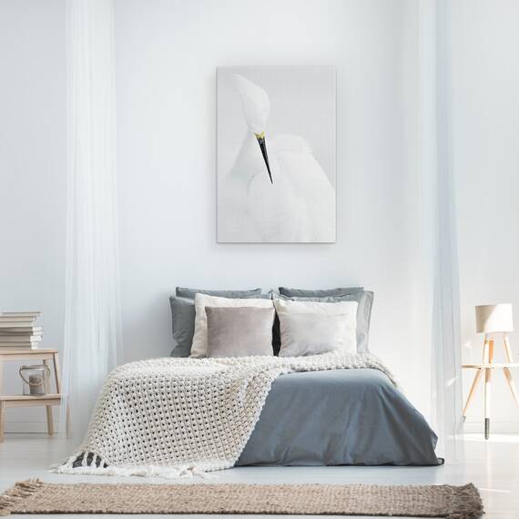Tablou Canvas - Frumusete Alba, Marime: 40 x 60 cm - 3- Roveli