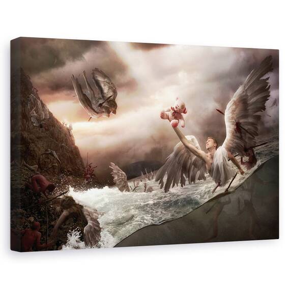 Tablou Canvas - Golful Ingerilor, Marime: 40 x 60 cm - - Roveli