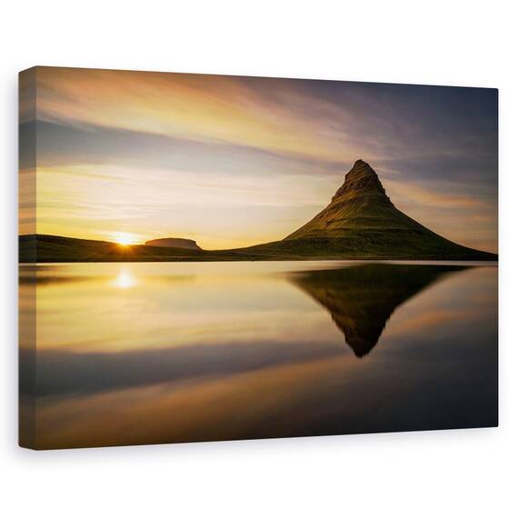 Tablou Canvas - Kirkjufell, Marime: 40 x 60 cm - - Roveli