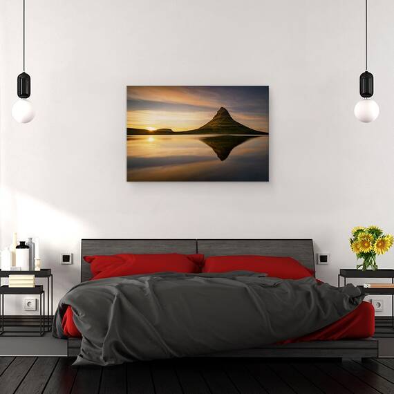 Tablou Canvas - Kirkjufell, Marime: 40 x 60 cm - 3- Roveli