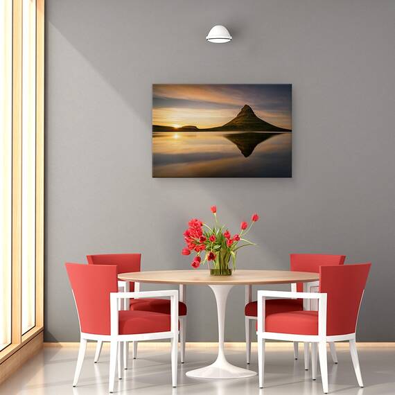 Tablou Canvas - Kirkjufell, Marime: 40 x 60 cm - 4- Roveli