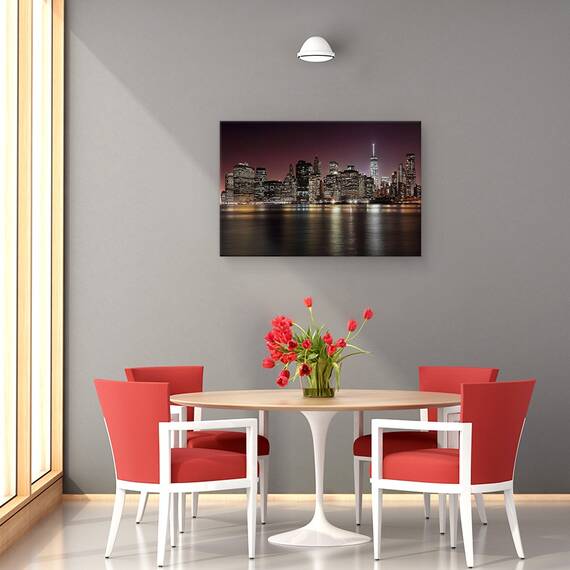 Tablou Canvas - Nyc Skyline, Marime: 40 x 60 cm - 4- Roveli