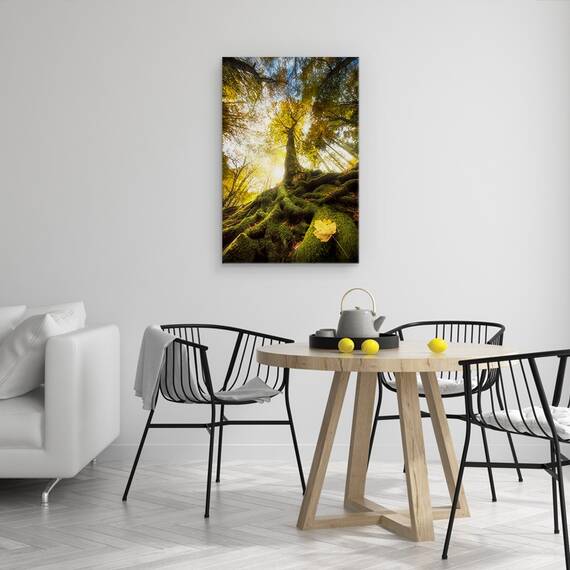 Tablou Canvas - Ramas Bun De La O Frunza, Marime: 40 x 60 cm - 4- Roveli