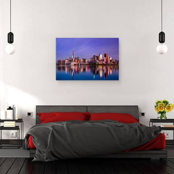 Tablou Canvas - Rasarit De Soare In Toronto, Marime: 40 x 60 cm - 3- Roveli