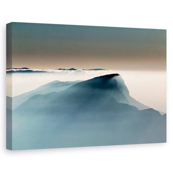 Tablou Canvas - Voile Alpin, Marime: 40 x 60 cm - - Roveli