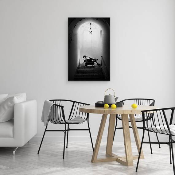 Tablou Canvas - Alb-Negru, Marime: 40 x 60 cm - 4- Roveli