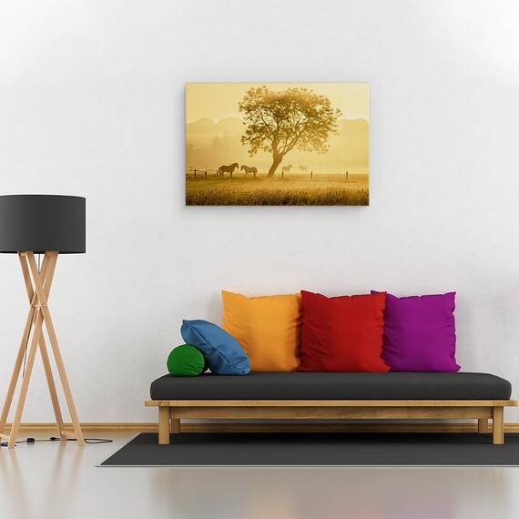 Tablou Canvas - Caii De Aur, Marime: 40 x 60 cm - 2- Roveli
